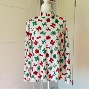 Vintage Ugly Christmas Sweater Turtleneck